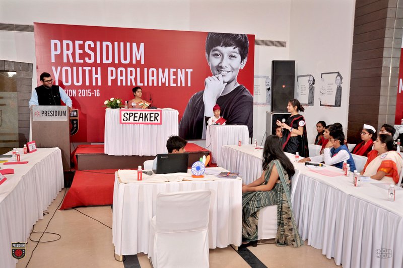 Presidium Gurgaon-57, INTER SCHOOL PRESIDIUM YOUTH PARLIAMENT HELD AT PRESIDIUM GURGAON 